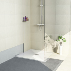 Receveur de douche à carreler Aqua Centré 1200 x900x40mm siphon horizontal offert (4512089 + 4512007)