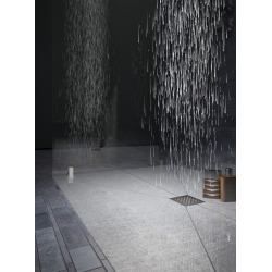 Jackon Receveur de douche à carreler Aqua Décentré 1200x900x40mm siphon vertical offert (4512094 + 4512008)