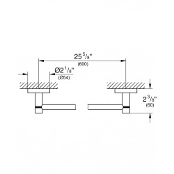  Essentials Barre porte-serviettes (40366GN1)