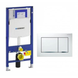 Pack DuoFix 320 + Plaque de Commande Sigma 30 Blanc Chrome Brillant (SETUP320-PRO7)
