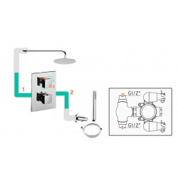 Paffoni Mitigeur de douche encastré (LIG018NKNSP)