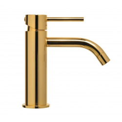 Paffoni Mitigeur lavabo sans tirette ni vidage, finition Honey Gold - (LIG071HG)