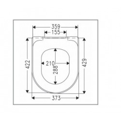 Abattant WC Omnia architectura avec abattant softclose et quick release (98M9C101)