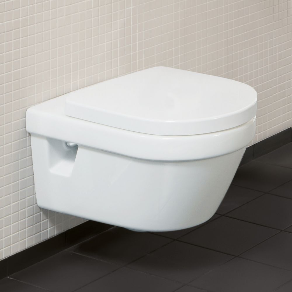 Villeroy & Boch Finion Abattant WC déclipsable avec couvercle frein de  chute Ceramic+ stone white - 9M88S1RW 