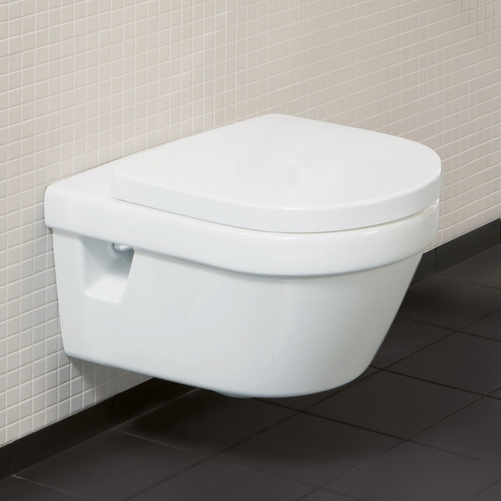 Villeroy & Boch Abattant WC architectura declipsable avec frein de chute  (98M9C101) - Livea Sanitaire