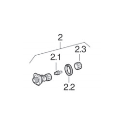  Robinet d&apos;arrêt GEBERIT pour réservoir encastré WC - (240.269.00.1)