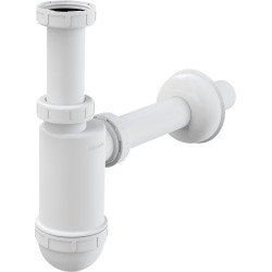 Siphon pour lavabo Easyphon avec joint moulé 5/4 , Ø 40 mm, avec couvercle  rosace et tuyau d'évacuation (0202074) - Livea Sanitaire