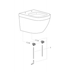 Grohe - Kit de fixation Fischer pour WC suspendu (4902400)