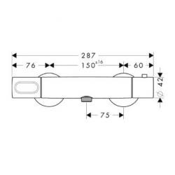 Axor Citterio M Mitigeur thermostatique douche (34635000)