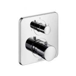 Set de finition pour mitigeur thermostatique encastré avec robinet d'arrêt/inverseur