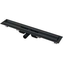 Caniveau de douche avec bordure pour grille 950 mm, Noir Mat (APZ101BLACK-950)