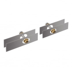 Kit pour montage de 2 rails/porte-serviettes sur parois de douche