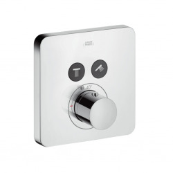 Set de finition pour mitigeur thermostatique ShowerSelect SoftCube encastré avec 2 sorties