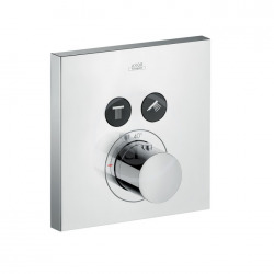 Set de finition pour mitigeur thermostatique ShowerSelect Square encastré avec 2 sorties