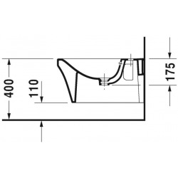 P3 Comforts Bidet suspendu, 380 mm x 570 mm, blanc