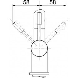 FRANKE SINOS DOUCHETTE Mitigeur Sinos, nickel