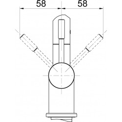 FRANKE SINOS DOUCHETTE Mitigeur Sinos, nickel