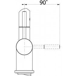 Mitigeur monocommande d'évier FN 0143.031, chromé (115.0154.303)