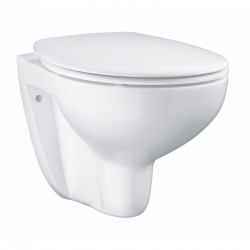 Pack WC Rapid SL autoportant + cuvette Bau Ceramic sans bride + plaque Skate Cosmo chrome (ProjectBau-1)