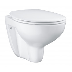 Bau Ceramic WC suspendu sans bride, blanc alpin (39351000/BP)