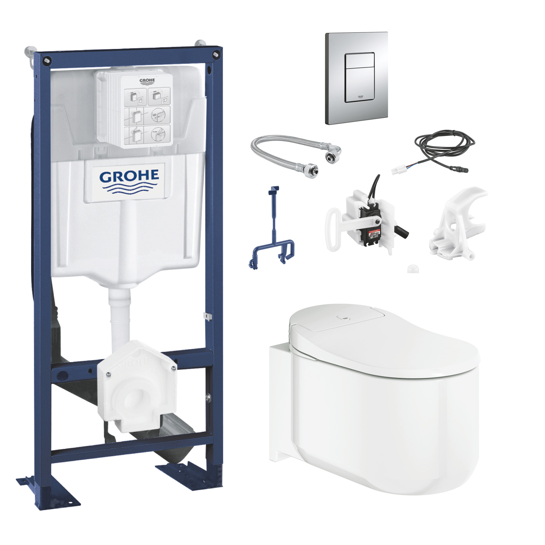Chasse D Eau Qui Coule Wc Suspendu Grohe