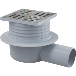 Alca Plast Siphon de sol sortie horizontale 105 x 105/50 MM (APV26)