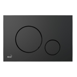 Plaque de déclenchement double touche, Noir Mat (M678)