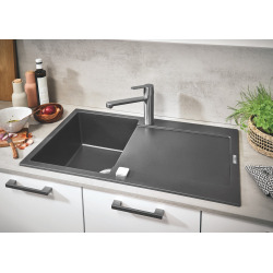 K500 Evier de Cuisine avec Egouttoir Quartz 860 x 500 (31644AT0)