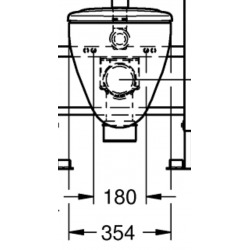 Cuvette suspendue Perth + abattant frein de chute (perth)