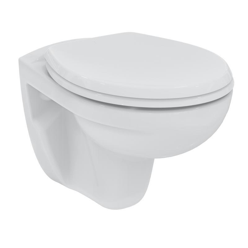 Porcher / Ideal Standard Pack WC suspendu sans bride + abattant Eurovit  (PorcherRimless)