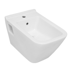 Pack Bâti support pour bidet suspendu + bidet suspendu SEREL Diagonal, 56 cm Blanc (SetBidetSDG19)