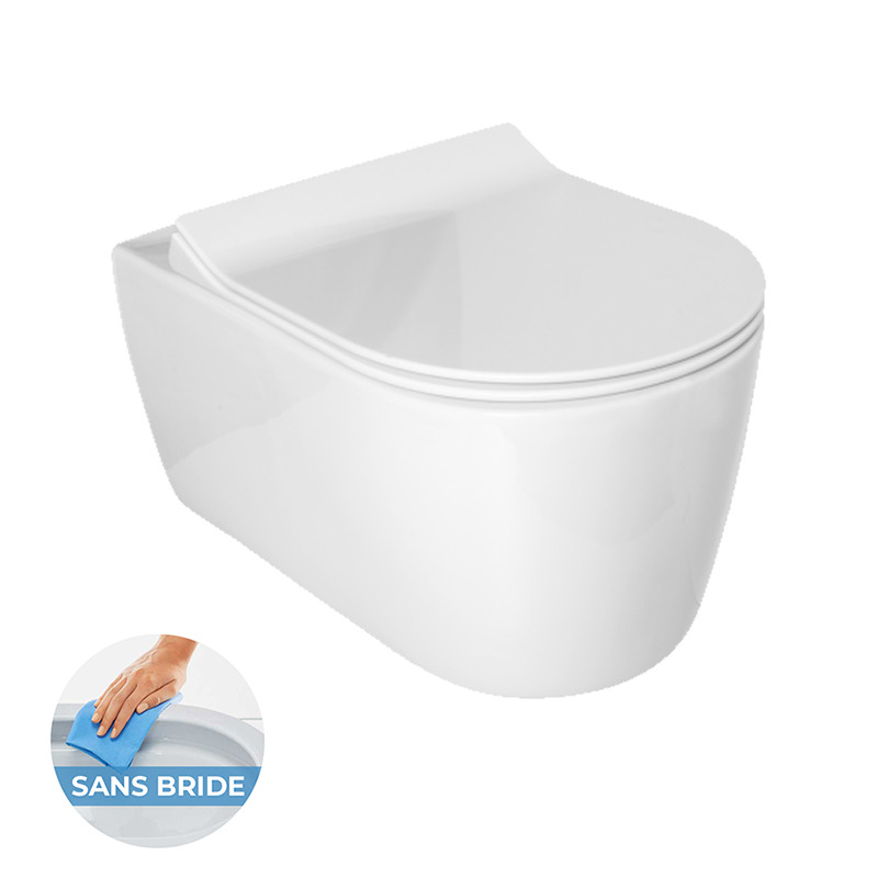 Abattant WC en bois beige ficelle avec kit de fixation - RETIF