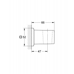 ALLURE BRILLIANT Support mural pour douchette, finition Supersteel (27706DC0)