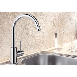  Mitigeur d&apos;évier Mida col de cygne, chromé