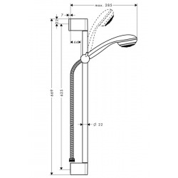 Set Crometta 85 1jet / Unica'Crometta 0,65 m (27728000)