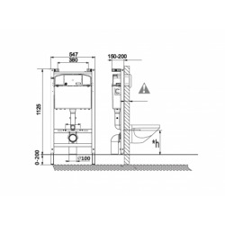 Bâti-support ROCA ACTIVE pour cuvette suspendue (A89011001B)