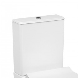 Pack WC à poser sans bride Vitra Sento sortie universelle, raccord d'eau caché, 65 cm, Blanc (VitraSentoRimless)