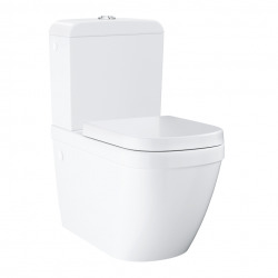 Euro Ceramic Cuvette WC à poser, Triple Vortex, blanc alpin (39338000)