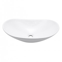 Vasque à poser Infinitio 61,5 x 36 x15,5 cm sans trop-plein, blanc (SATINF61536)