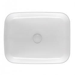 Vasque à poser Infinitio 50 x 39 x 13 cm sans trop-plein, blanc (SATINF5039M)