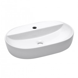 Vasque à poser Infinitio 60 x 40 x 12,5 cm sans trop-plein, blanc (SATINF6040)