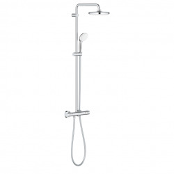 Hansgrohe Crometta E 240 Colonne de douche avec robinet thermostatique  Ecosmart et douchette 1 jet chrome - 27281000 