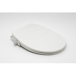 Abattant WC japonais, siège de toilette Softclose sans électricité avec bidet intégré, blanc (SATBEASY2233)