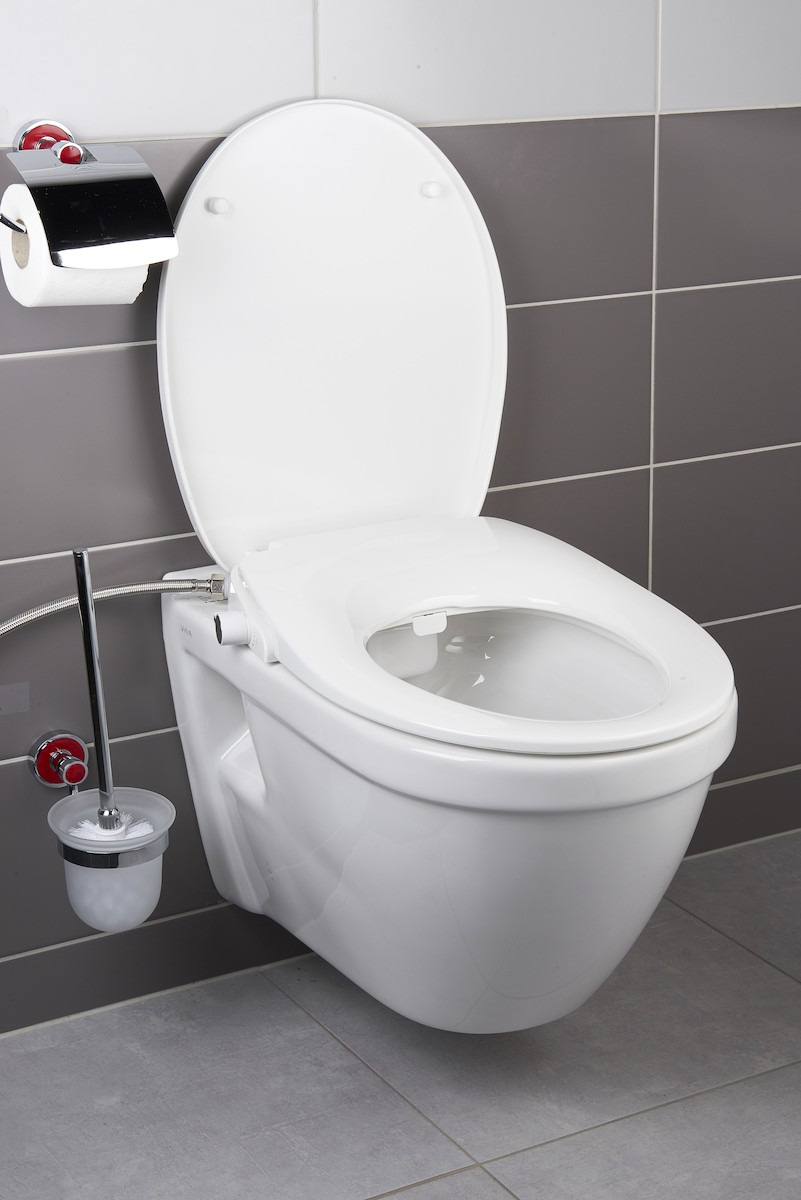 Swiss Aqua Technologies Abattant WC japonais siège de toilette Softclose  sans électricité avec bidet intégré, blanc SATBEASY2233 - Livea Sanitaire