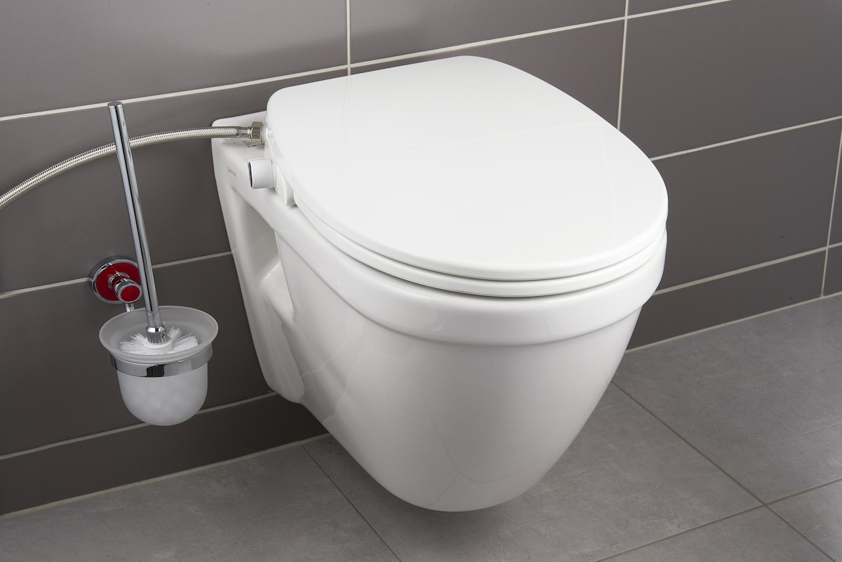 Swiss Aqua Technologies Abattant WC japonais siège de toilette Softclose  sans électricité avec bidet intégré, blanc SATBEASY2233 - Livea Sanitaire