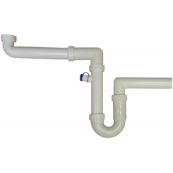 Siphon pour évier sous plan Kubus 2 KNG 110-52 Fragranit+ (1325.00)