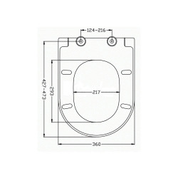  Abattant WC à fermeture classique adaptable sur la plupart des cuvettes, blanc (EASY2240)