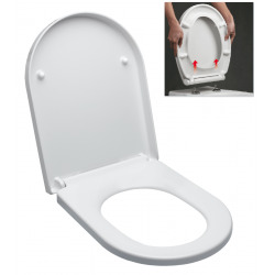 Abattant WC à fermeture classique, blanc (EASY2240)