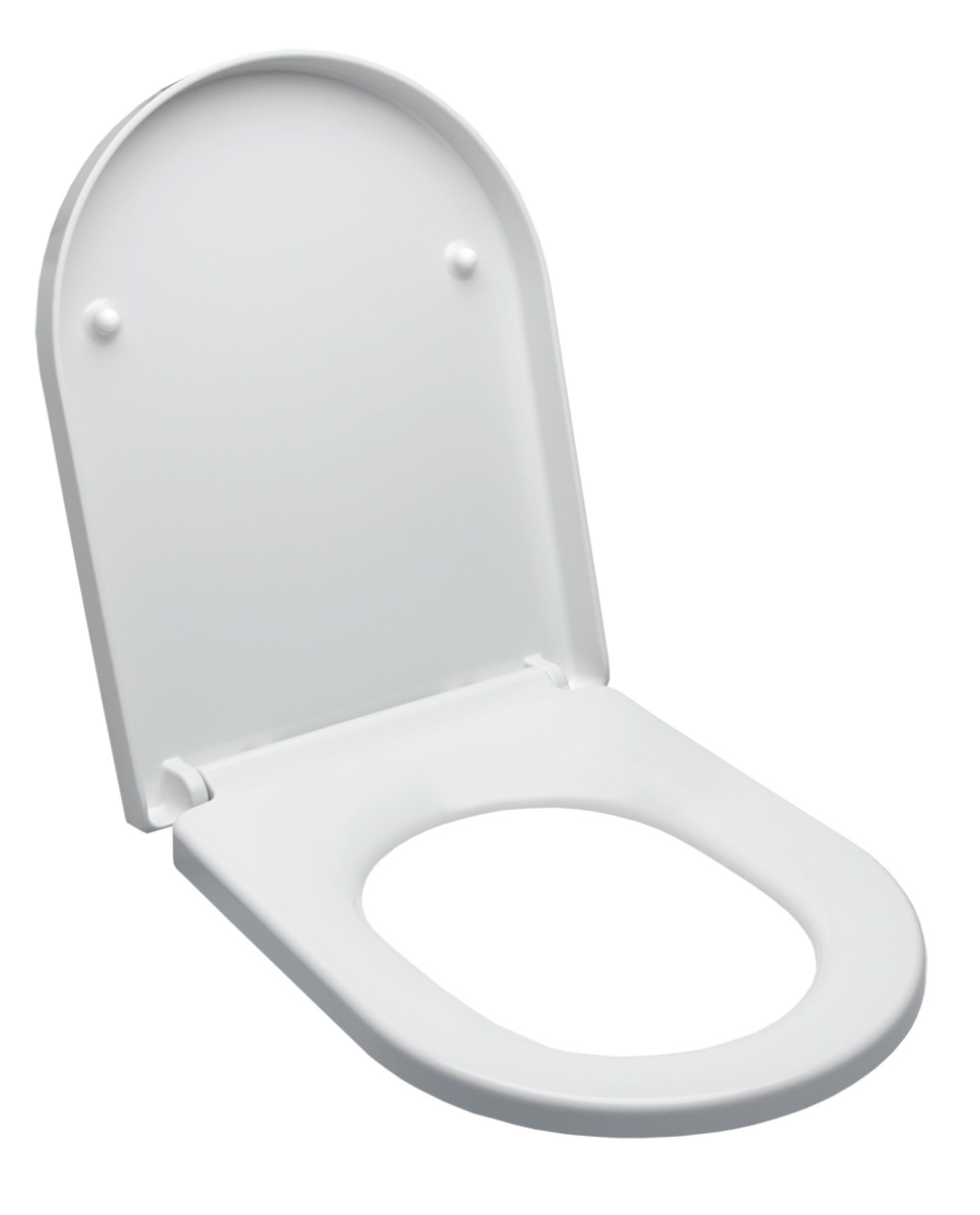 Idevit Abattant WC à fermeture douce Softclose adaptable sur la plupart des  cuvettes, blanc (EASY2244)