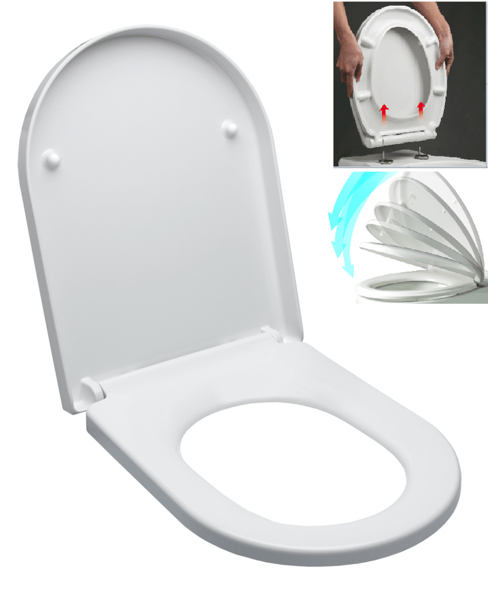 Siège De Toilette À Fermeture En Douceur Abattant Wc Lunette